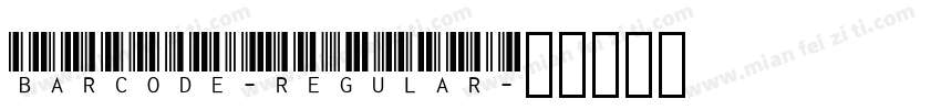 Barcode-Regular字体转换