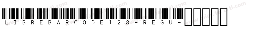 LibreBarcode128-Regu字体转换