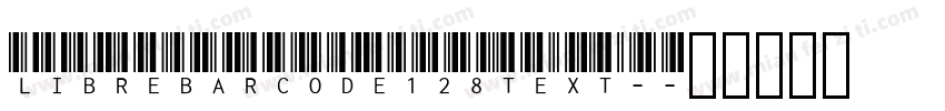 LibreBarcode128Text-字体转换