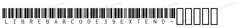 LibreBarcode39Extend字体转换