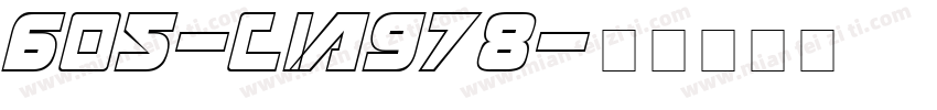 605-CIA978字体转换