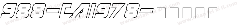 988-CAI978字体转换