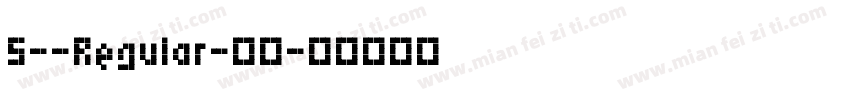 5--Regular-常规字体转换