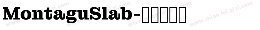 MontaguSlab字体转换