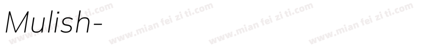 Mulish字体转换