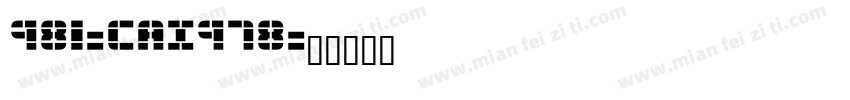 981-CAI978字体转换
