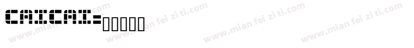 CaiCai字体转换