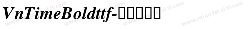 VnTimeBoldttf字体转换