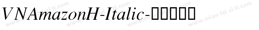 VNAmazonH-Italic字体转换