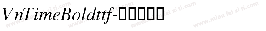 VnTimeBoldttf字体转换