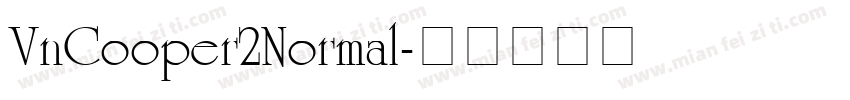 VnCooper2Normal字体转换