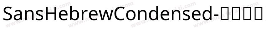SansHebrewCondensed字体转换