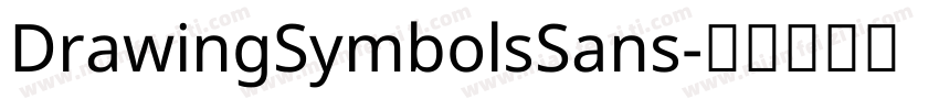 DrawingSymbolsSans字体转换