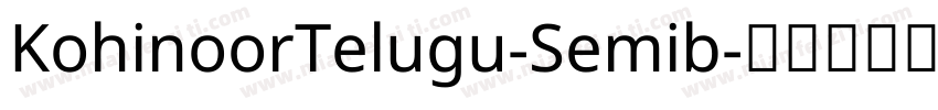 KohinoorTelugu-Semib字体转换