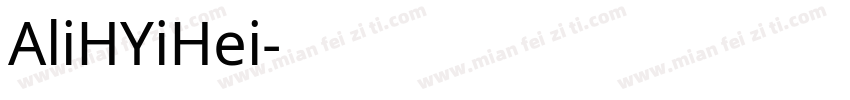 AliHYiHei字体转换