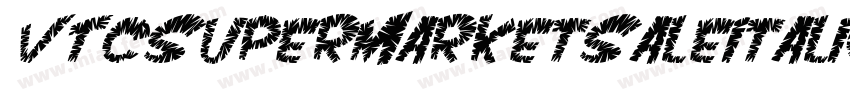 VTCSuperMarketSaleItalic字体转换
