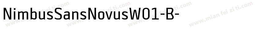 NimbusSansNovusW01-B字体转换