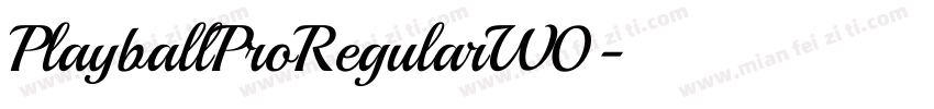PlayballProRegularW0字体转换