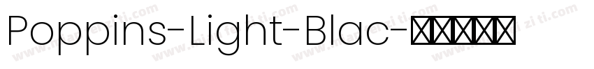 Poppins-Light-Blac字体转换