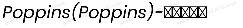 Poppins(Poppins)字体转换