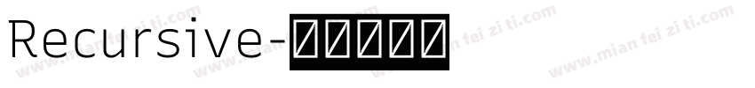 Recursive字体转换