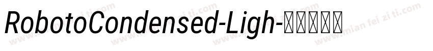 RobotoCondensed-Ligh字体转换