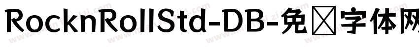 RocknRollStd-DB字体转换