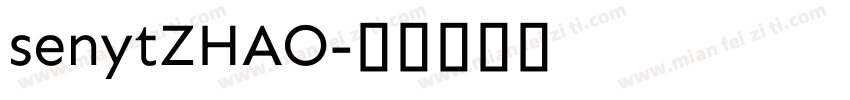 senytZHAO字体转换