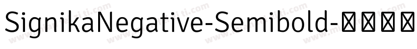 SignikaNegative-Semibold字体转换