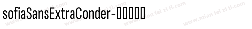 sofiaSansExtraConder字体转换