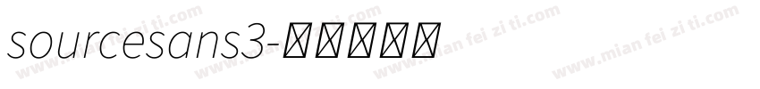 sourcesans3字体转换