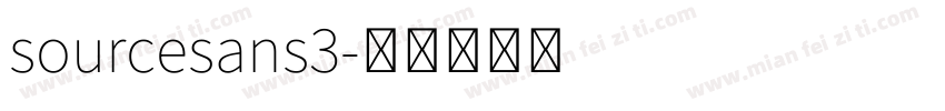 sourcesans3字体转换