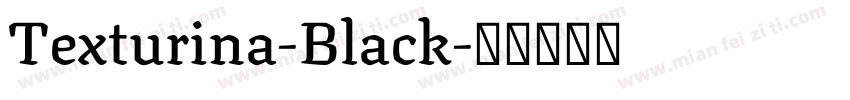 Texturina-Black字体转换