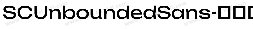 SCUnboundedSans字体转换
