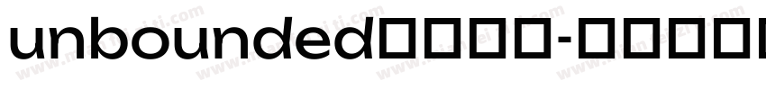 unbounded字体下载字体转换