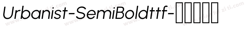 Urbanist-SemiBoldttf字体转换