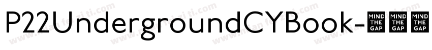 P22UndergroundCYBook字体转换