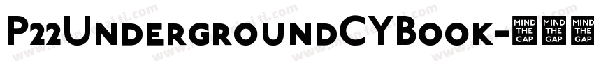 P22UndergroundCYBook字体转换