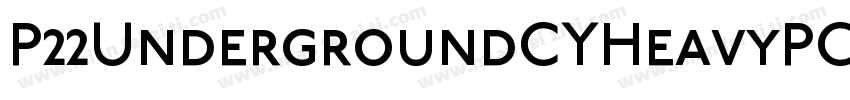P22UndergroundCYHeavyPC字体转换