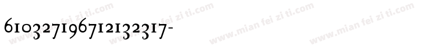 610327196712132317字体转换