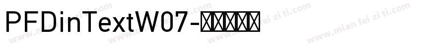 PFDinTextW07字体转换