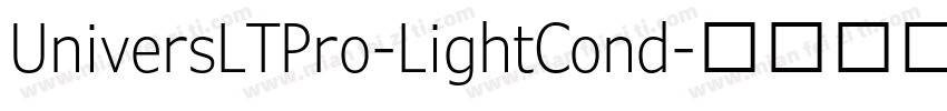 UniversLTPro-LightCond字体转换