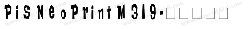 PiSNeoPrintM319字体转换