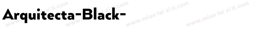 Arquitecta-Black字体转换