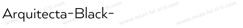 Arquitecta-Black字体转换