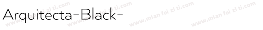 Arquitecta-Black字体转换