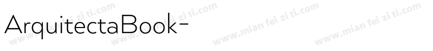 ArquitectaBook字体转换