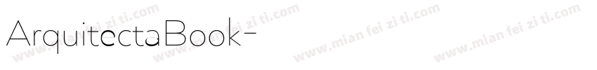 ArquitectaBook字体转换