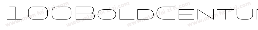 100BoldCenturyGothic字体转换