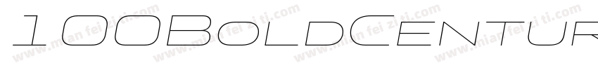 100BoldCenturyGothic字体转换